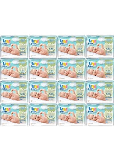 Uni Baby Islak Havlu Hassas Dokunuş 52 Yaprak 48'li Set 2496 Yaprak