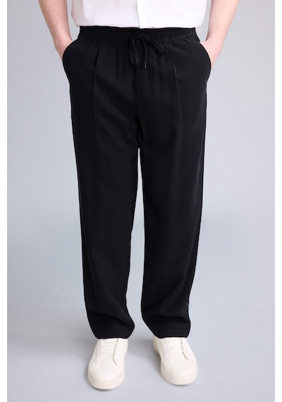Defacto Yumuşak Dokulu Relax Fit Siyah Pantolon G8149ax26smbk81 Siyah-bk81