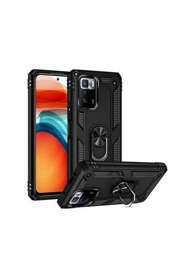 Poco X3 Gt Kılıf Tam Koruma Çift Katmanlı İbiza Sert Silikon Kapak Siyah