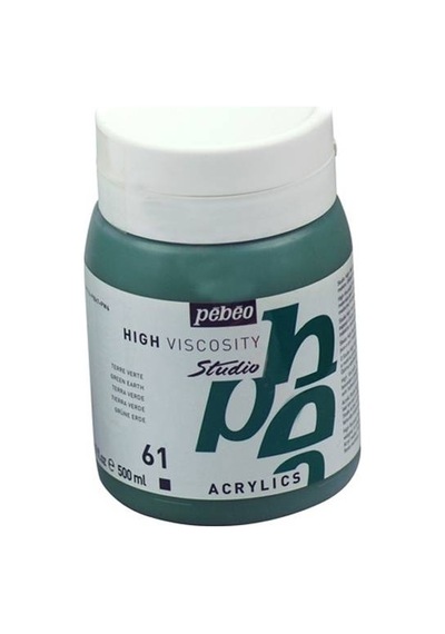 Pebeo Studio Akrilik Boya 500Ml No 61 Green Earth