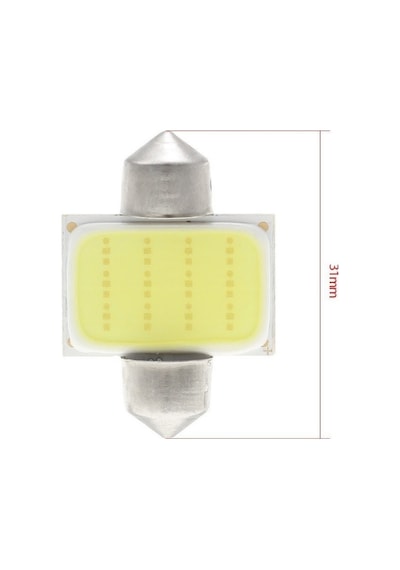 12 Çipli Led Sofit Ampul 31Mm Araç İçi Tavan Aydınlatma Ampulü