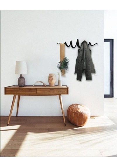 Metal Siyah Modern Dekoratif Antre, Hol Askısı 10772765 Diğer