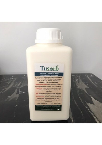 Tusorb Sıvı Atık Yoğunlaştırıcı & Jelleştirici Absorban 1 Kg