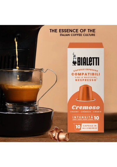 Bialetti Nespresso Uyumlu Kapsül Kahve Cremoso 40 Adet Kapsül Kahve