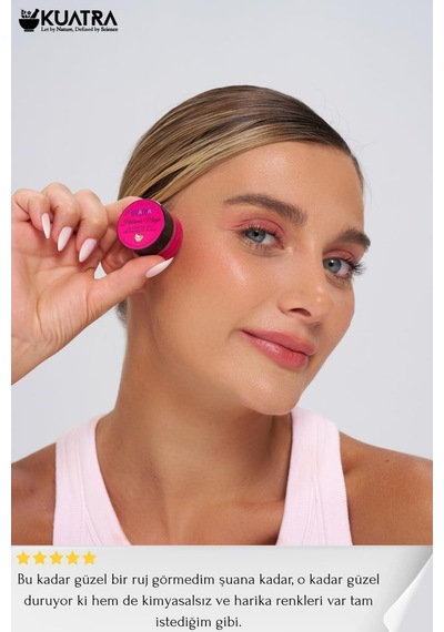 Hibiscus Magic Doğal İçerikli Çok Amaçlı Allık, Ruj, Göz Farı Makyaj Beraberinde Çok Değerli Besleyici Cilt Bakımı