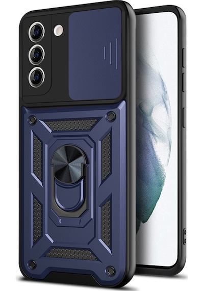 Nihcase Samsung Uyumlu Galaxy S21 Fe Kılıf Magnetik Standlı Kamera Korumalı Slide Sürgülü Cover Kapak
