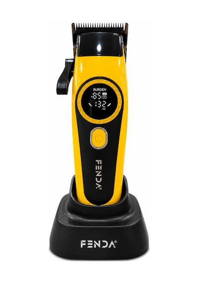 Fenda Profesyonel Standlı Göstergeli Saç Tıraş Makinesi 8500 Rpm Sarı Fndsklks0014s