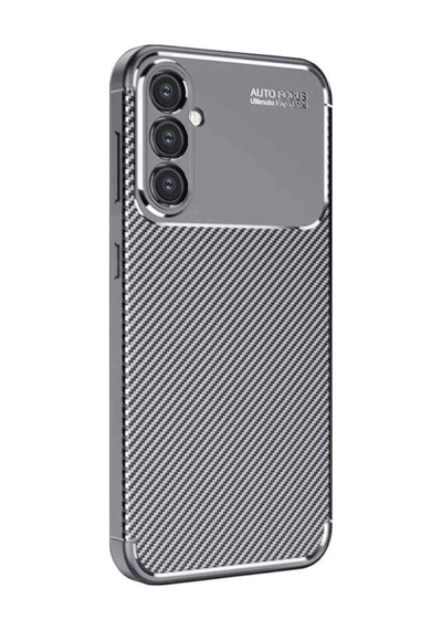 Samsung Galaxy  Uyumlu,  A26 Kılıf Auto Focus Karbon Kapak - Gri