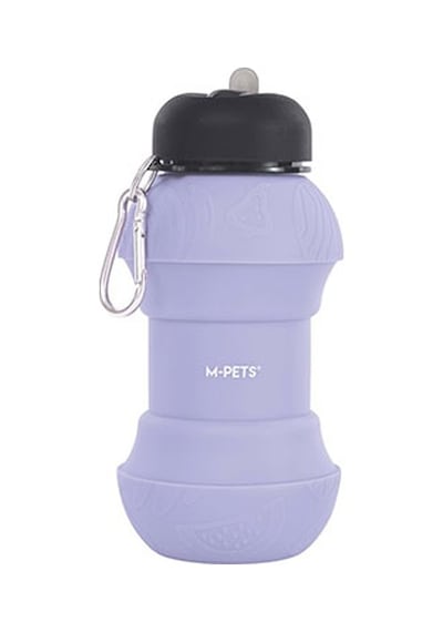 M-pets On The Road Lavanta Moru Katlanabilir Köpek Seyahat Suluğu 200-550 Ml 244-51051.02