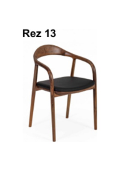 Rez 13 Modern Şık Ergonomik Dayanıklı Konforlu Ahşap Ayaklı Salon Yemek Sandalyesi Modeli Çok Renkli