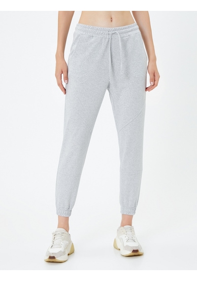 Koton Basic Jogger Eşofman Altı Beli Bağlamalı Cepli Gri 4sal40034ık 4SAL40034IK031 Gri