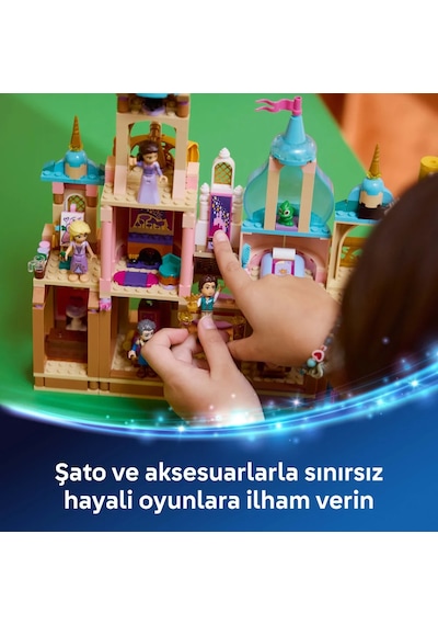 LEGO® ǀ Disney Princess Rapunzel’in Şatosu 43297 - 6 Yaş ve Üzeri Çocuklar için Yaratıcı Oyuncak Yapım Seti (676 Parça)