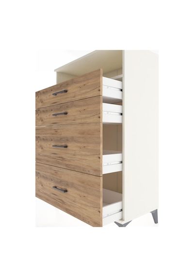 Hyperion Dolap Tek Raflı 4 Çekmeceli 88x44x134 Aytaşı-çam Aytaşı