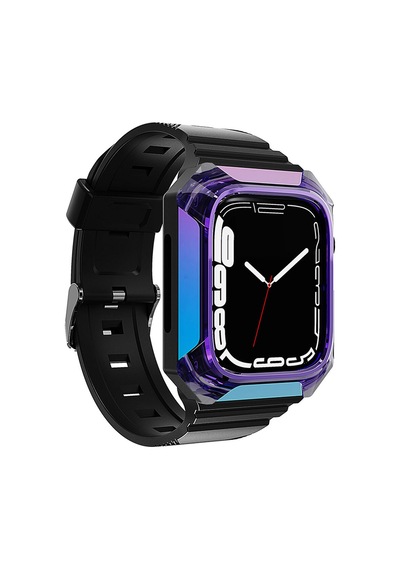 Watch 42mm Uyumlu Krd-88 Sert Pc Kasa Koruyuculu Uyumlu Gzst Kordon-kırmızı