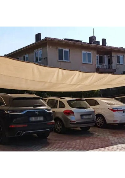 Gölgelik File Çit Filesi %95 Gölge Koruma Krem 95'Lik Bahçe Çiti