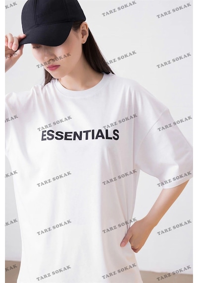 Tarzsokak Unisex Essentials Beyaz Beyaz