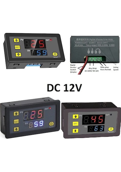 Yate10 T3230 12v/20a Timer Zaman Rölesi