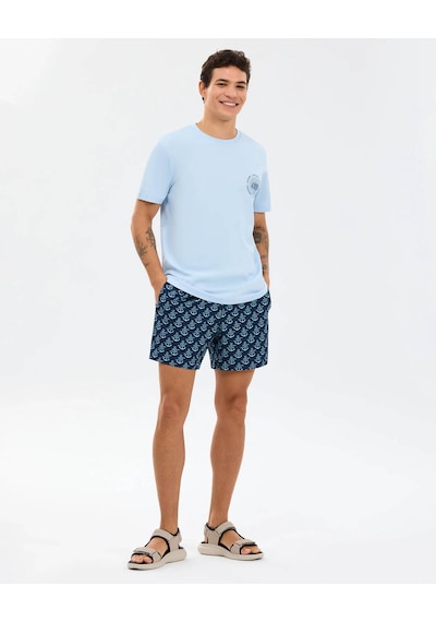 Skechers M Regular Mavi Erkek T-shirt S2610119-0721