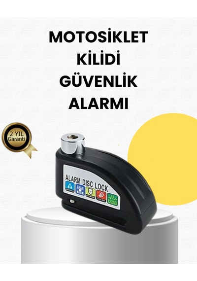 Çelik Gövdeli Alarm Disk Kilidi Motosiklet Ve Bisiklet İçin Güvenlik - Lisinya