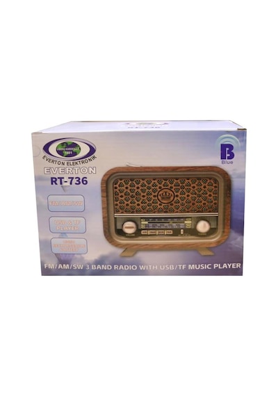 Everton Rt-736 Bluetooth-usb-sd-fm Şarjlı Nostaljik Radyo