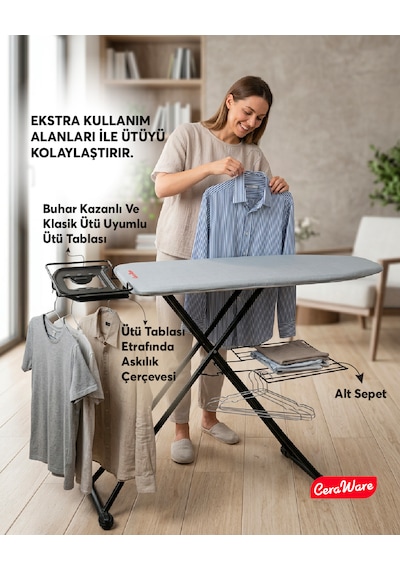 Ceraware Nero Premium Ütü Masası