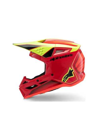 Alpinestars Sm3 Youth Fray Off-road Çocuk Genç Motosiklet Kaskı Kırmızı Sarı