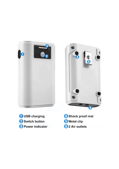 Akvaryum Balık Tankı Oksijen Pompası Şarj Çift Amaçlı Hava Pompası Usb Lityum S100a Stone