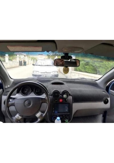 2003-2008 Modellerine Uygun Chevrolet Kalos Torpido Koruma Halısı Siyah Kenar Renk Siyah