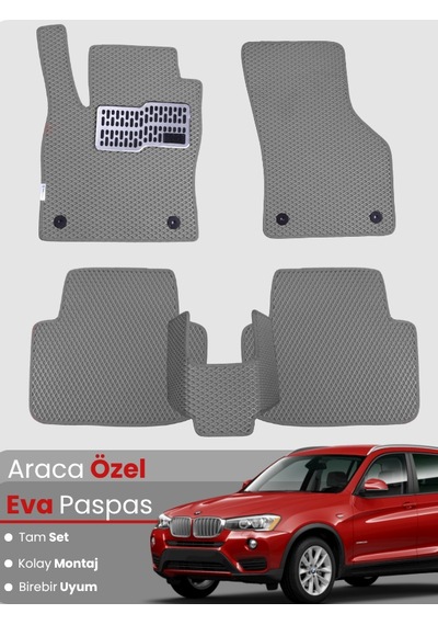 Bmw X3 E83 2003-2010 Uyumlu Eva Paspas Tam Set Araca Özel,su Geçirmez,hızlı Ve Kolay Montaj 968