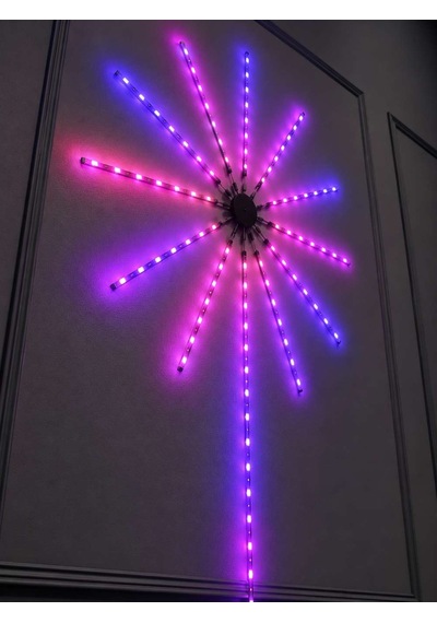 Rgb Led Dekoratif Duvar Lambası İç Mekân Telefon Kontrollü Ortam Aydınlatması Diğer 84113992