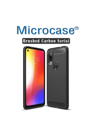 Microcase Motorola Moto One Vision Brushed Carbon Kilif+Cam(Seç) 364466093 Microcase Motorola Moto One Vision Brushed Carbon Kilif+Cam(Seç) 364466093