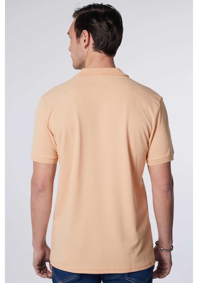 Tudors Erkek Slim Fit Dar Kesim Pamuklu Yumuşak Doku Nefes Alan Kumaş Kıvrılmaz Yaka Bej Polo Yaka Tişört-30769-bej Bej