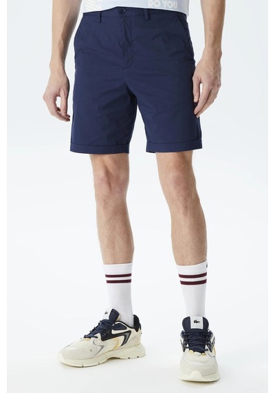 Lacoste Men's Slim Fit Bermuda Shorts Erkek Dar Kesim Bermuda Şort Lacivert