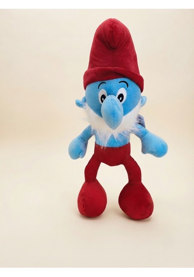 Peluş Şirin- Şirin Baba-45 Cm Mavi