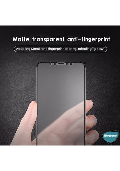 Microsonic Vivo Y21 Seramik Matte Flexible Ekran Koruyucu Siyah
