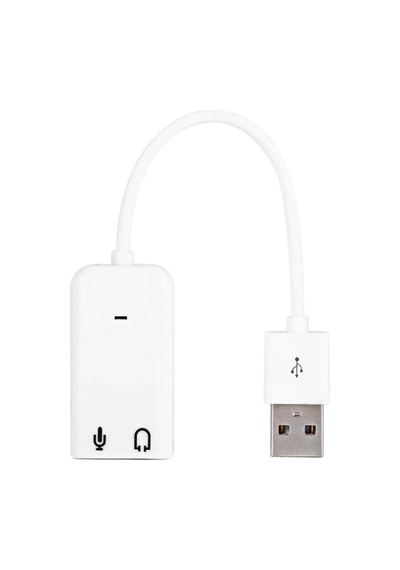 Tr Usb Ses Kartı 7.1 Kanallı 3.5mm Mikrofon Çevirici Dönüştürücü Adaptör Harici Kablolu 4505