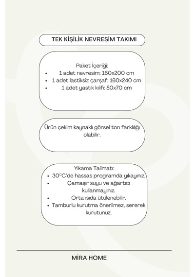 Zigzag Desenli Sarı Pamuklu Tek Kişilik Nevresim Takımı Çok Renkli