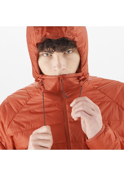 Salomon Outlıne Hooded Erkek Outdoor Montu Bossa Nova Lc2121900 Kırmızı