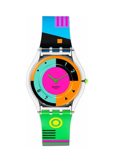 Swatch Ss08k119 Neon Hot Racer Bayan Kol Saati Çok Renkli