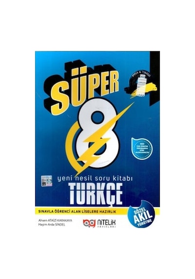 Nitelik Yayınları 8. Sınıf Süper Türkçe Yeni Nesil Soru Kitabı