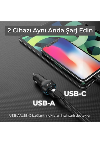Bx-ccp36wt 38w Type-c Pd 20w Ve Usb-a Qc 3.0 18w Çift Portlu Led Işıklı Araç Şarj Cihazı Beyaz İphone 15/14/13/12/11/x/, İpad, Galaxy S24/s23/s22/s21/s20 Ve Daha Fazlasıyla Uyumlu Bxccp36wt Bx-ccp36wt 38w Type-c Pd 20w Ve Usb-a Qc 3.0 18w Çift Portlu Led Işıklı Araç Şarj Cihazı Beyaz İphone 15/14/13/12/11/x/, İpad, Galaxy S24/s23/s22/s21/s20 Ve Daha Fazlasıyla Uyumlu Bxccp36wt
