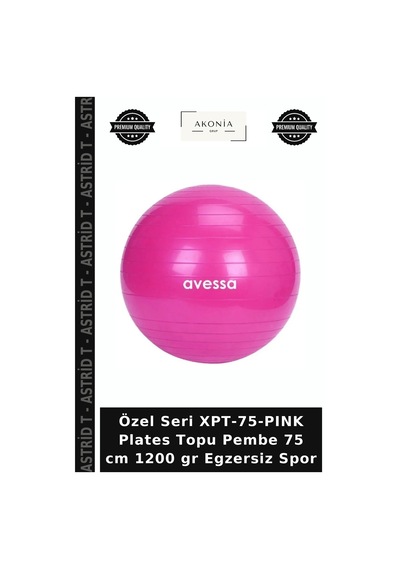 Özel Seri Xpt-75-pınk Plates Topu Pembe 75 Cm 1200 Gr Egzersiz Spor