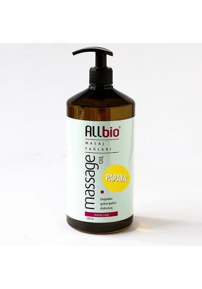 Allbio Masaj Yağı Papaya 1 L
