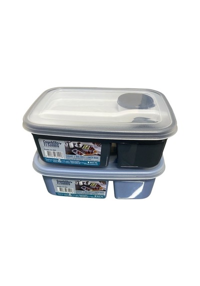 Smart 5 Parça 840 Ml 2 Bölmeli Lunch Box 5218 Çok Renkli