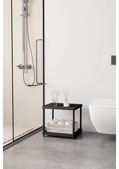 2 Katlı 33x40 Ekstra Geniş Düzenleyici Mutfak Ve Banyo Rafı Sehpa Genel