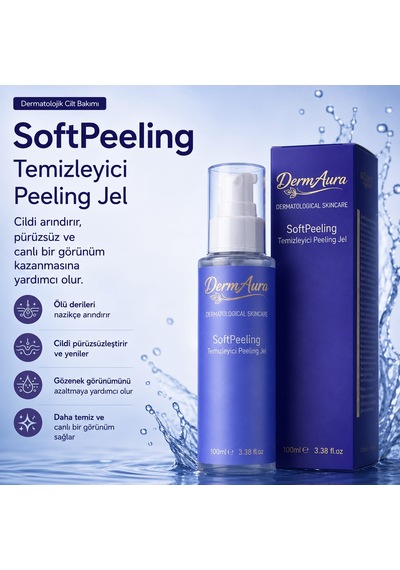 Dermaura Softpeeling Temizleyici Peeling Jel Ölü Deri Arındırıcı Yüz Peelingi 100 Ml