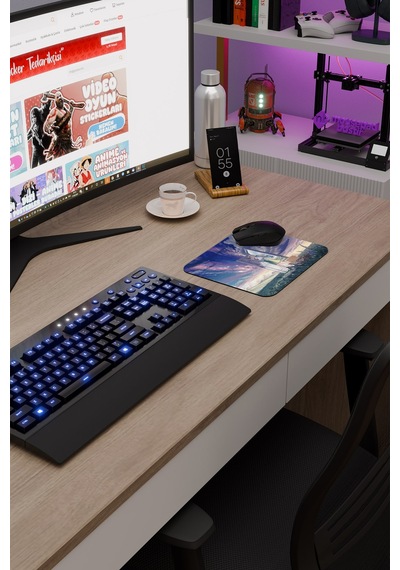 Suzume Anime V4 - 22x18 Gaming Kauçuk Kaymaz Taban Mouse Pad Fare Altlığı