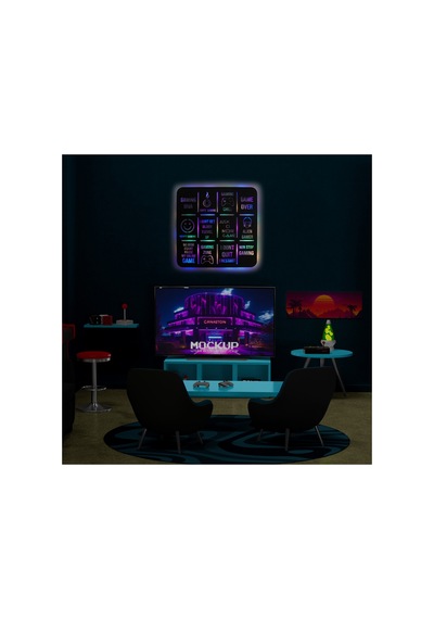 Led Işıklı Gameing Diva Dekoratif Tablo Oyun Odası Duvar Dekorlu Gece Lambası Çok Renkli - 737239472 Çok Renkli Led Işıklı Gameing Diva Dekoratif Tablo Oyun Odası Duvar Dekorlu Gece Lambası Çok Renkli - 737239472 Çok Renkli