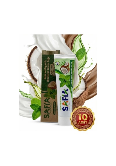 Safia Nane Ve Hindistan Cevizli Organik Diş Macunu 10x100 Ml Temel Bakım