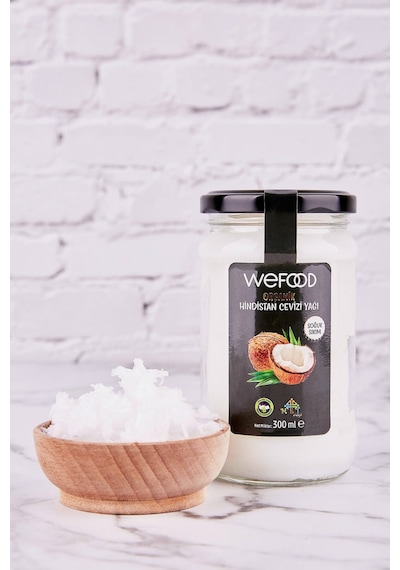 Wefood Organik Hindistan Cevizi Yağı Soğuk Sıkım 300 ML